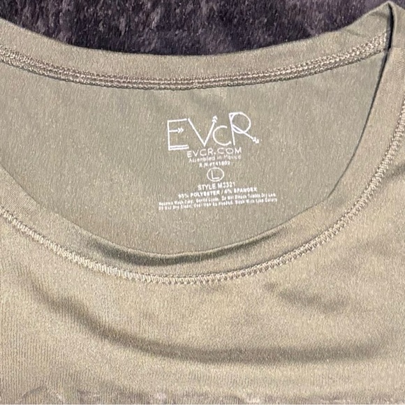 EVCR-Olive Green Women's Workour Tank Top SZ L - Picture 2 of 2